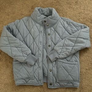 Baby blue quilt jacket